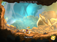 The start of the level.