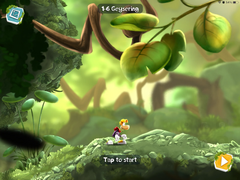 The start of the level.