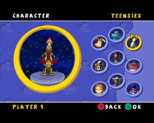 The first alternate skin for the Teensies in the Gamecube version of Rayman Arena.