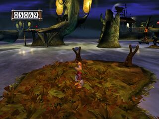 Two Muddibogs attacking Rayman.