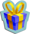 A blue gift box from the Nightmare Mode