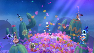 The end of the level.