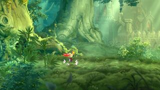 The first level, Once upon a Time, shows a castle in the background which can later be entered in the same level.