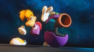 Rayman summoning a Plunger Guard