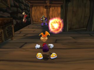 A purple Henchman 800 shooting large energy projectiles.