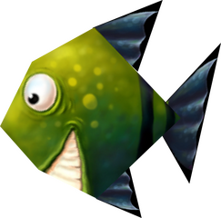A fish, as appearing in the Whale Bay.