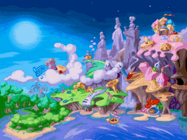 The world map, as seen in Rayman Advance.