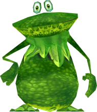Globox in an alternative skin in Rayman M.