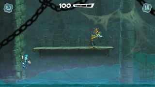 The water can rise in Rayman Adventures.