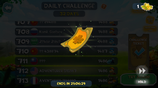 A Challenge Ticket being obtained from the Summer Marathon Event menu.