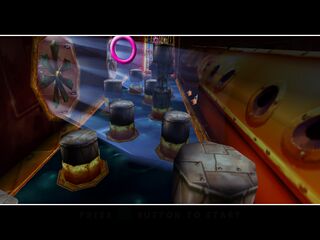 A view of the map during a pre-race cutscene