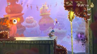 Dark Rayman chasing Rayman.
