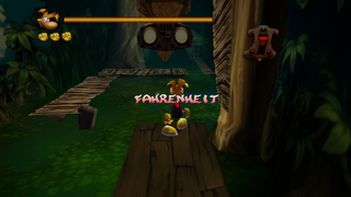 In the first section of the Bayou, at the end of the bridge just after the player climbs the ladder.
