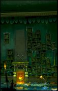 Concept art of the Dracula's castle.