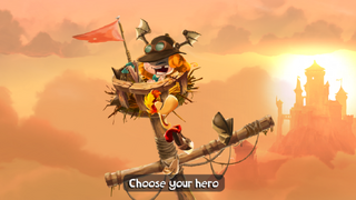 Rayman and Barbara sleeping on the top of the Viking ship