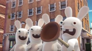 The Rabbid chief in "Schnoz Rabbid," an episode of Rabbids Invasion.