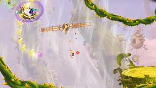 Rayman chasing the Dark Teensy.