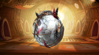 A silver Eggs-Hell Egg ready for hatching.
