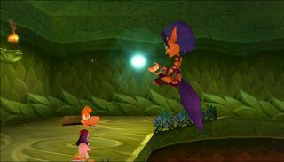 Rayman receives the super helicopter from Ly the Fairy.