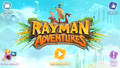 Olympus Maximus' Mountain area in the Main Menu, in Rayman Adventures.
