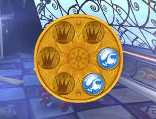 A medallion from Rayman 3.