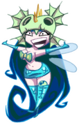 Annetta Fish as seen on the map if the heroes have collected enough Electoons in Rayman Origins