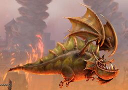Final concept art for Grunderbite; this would go on to be used for his appearance in Rayman: The Board Game.