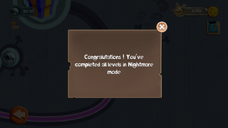 Nightmare mode being completed.