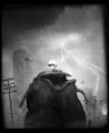 Concept art of a giant alien rabbid.