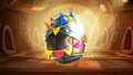 A silver Surprise Armored-Egg ready to be broken, after version 2.2.2.