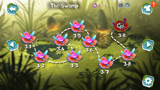 The Swamp map, with all levels completed