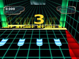 The first player's starting position in Rayman M's Speed Stress
