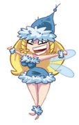 Helena Handbasket as seen on the map if the heroes have collected enough Electoons in Rayman Origins