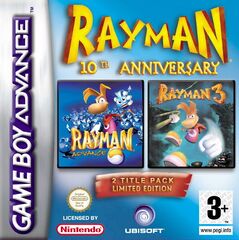 Rayman 10th Anniversary's UK Game Boy Advance cover
