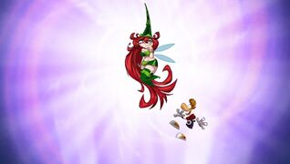 Betilla looking down at the heroes