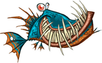 The scrapped piranha from Rayman Origins