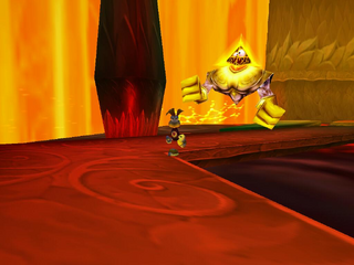 Foutch chasing Rayman.