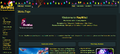 RayWiki as seen during the 2021 holiday period. The same theme was used in 2022 and 2023.