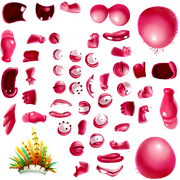 In the 0.1.0 early build files, there is a new Incrediball family whose members look like balloons.