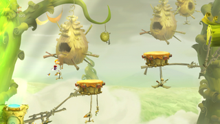 More drum shaped platforms.