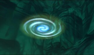 Regular Spiral Doors are blue in the Japanese version of Rayman Revolution.