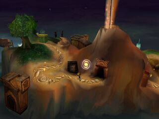 The Spiral Door in the Isle of Doors which leads to the Echoing Caves.