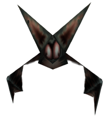 Detailed view of a bat in Rayman Revolution