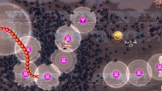 Assassin Ray avoiding flying creatures in Don't Shoot the DJ.