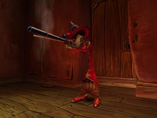 Razoff with his gun.