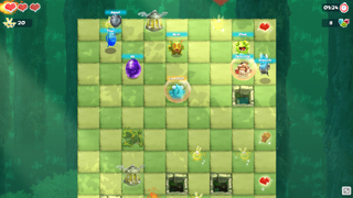 The board with two hearts.