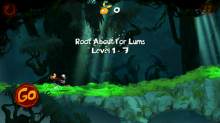 The start of the level Root About for Lums.