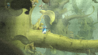 The start of the level with some noise onscreen.
