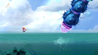 The pink parts are the giant eel's weak spot.