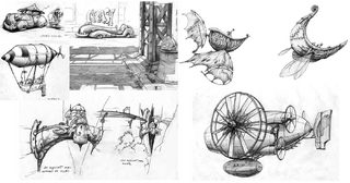 Other vehicles that were planned for the cancelled game, including Rayman's flying vehicle.